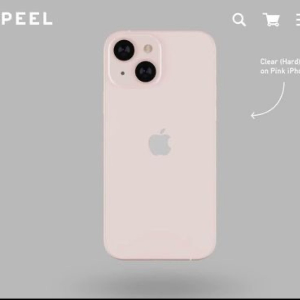 Brand New Peel iPhone 13 Clear Hard Case